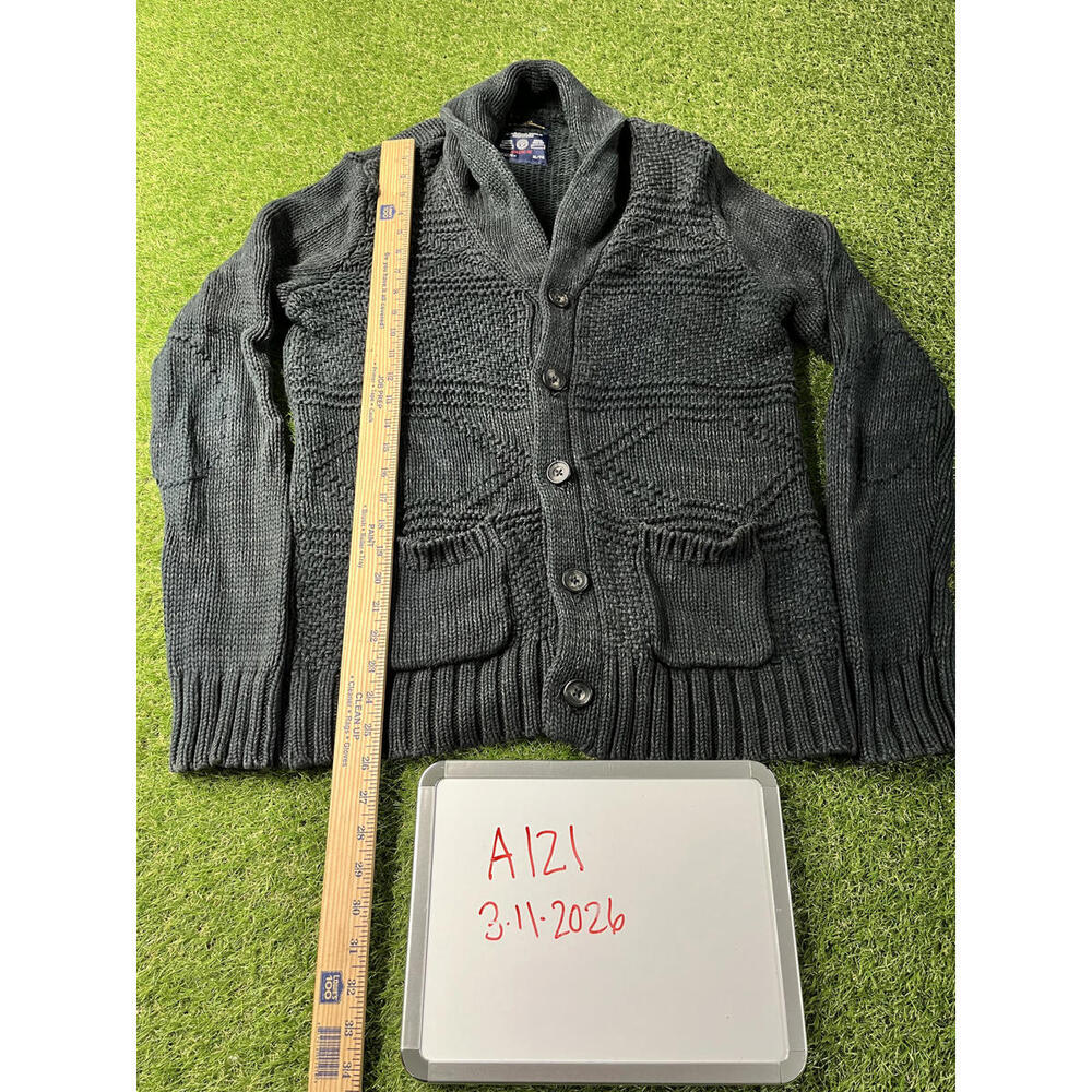 American Eagle Outfitters Men's XL Shawl Collar Knit Cardigan Sweater Fisherman